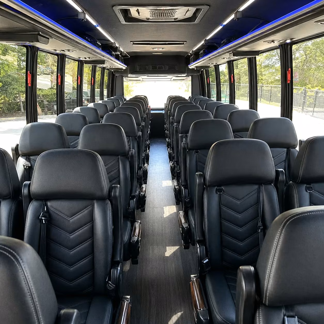 28 passenger minibus interior