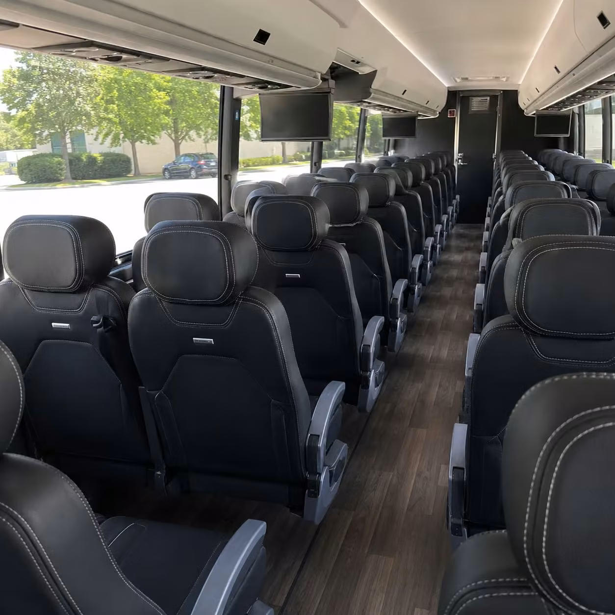 pasadena charter bus interior