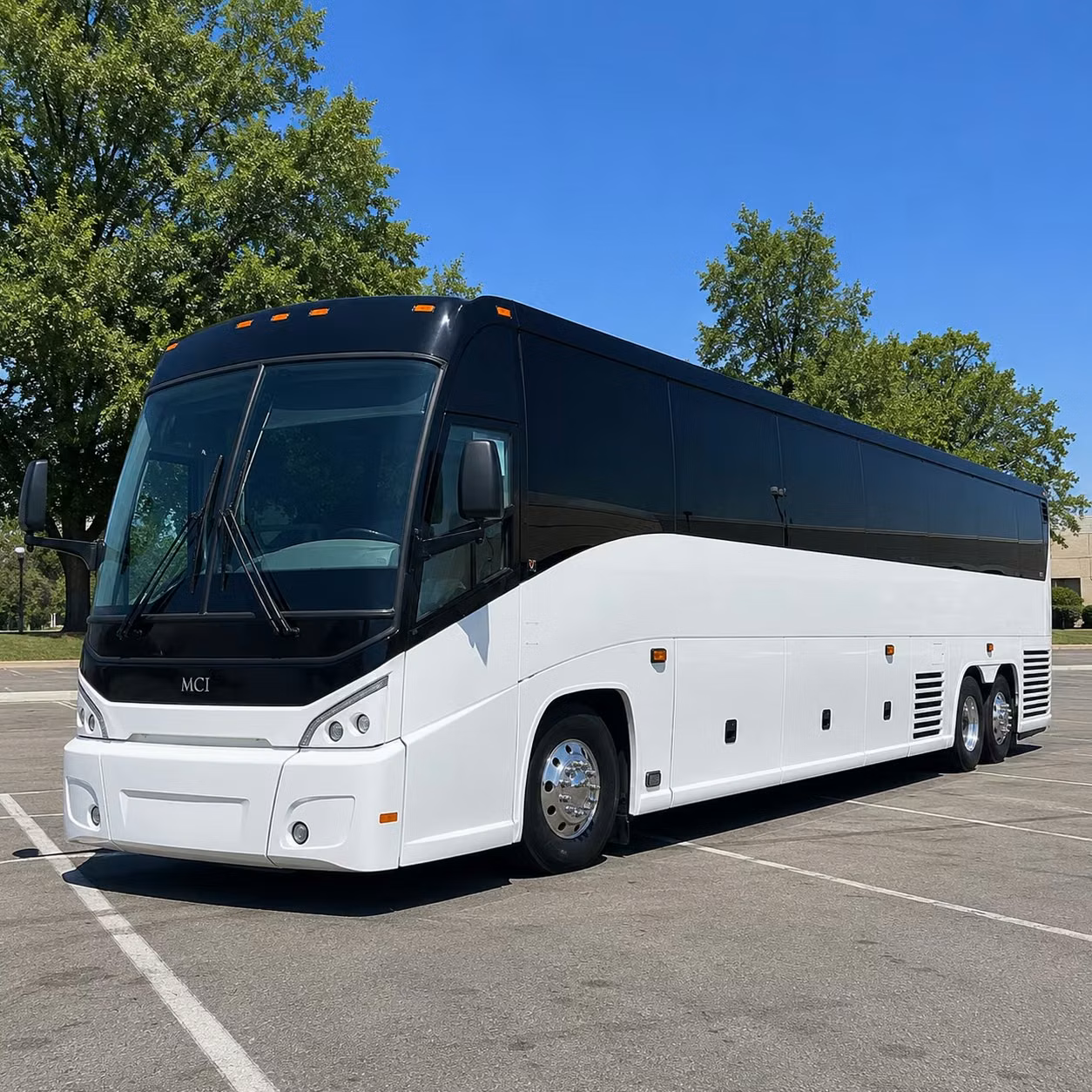 pasadena charter bus rental exterior