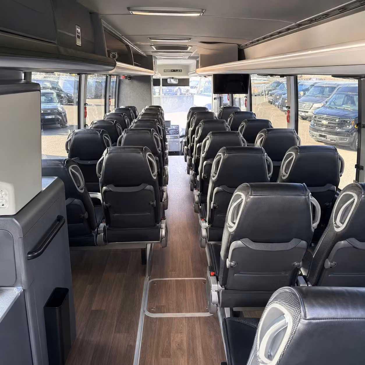 pasadena charter bus rental inside